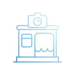 Photobooth vector icon stock illustration