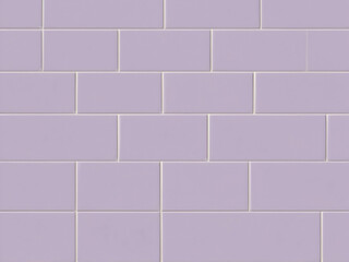 A seamless lavender ceramic tile with a smooth, soft-touch matte finish. The pastel shade creates a fresh and modern aesthetic without any visible veins or textures.