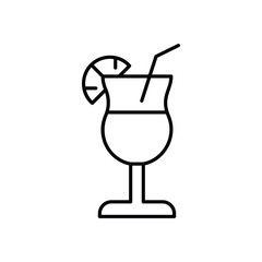 Mocktails vector icon stock illustration
