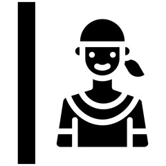 Man Cleaning Bathroom Icon