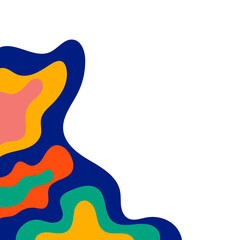 Corner Border Topography Pattern