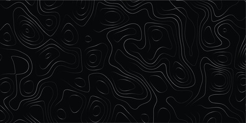 Complex abstract contour map inspired by elevation lines and modern design

