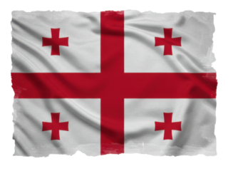 Waving Flag of Georgia PNG