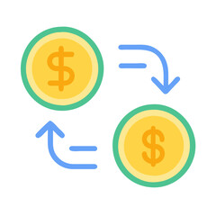  Modern Currency Exchange Graphic for Finance
