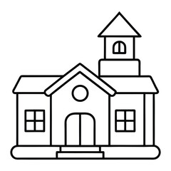 house illustration colroing page printable house icon vector