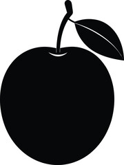 vector illustration of an apple isolated