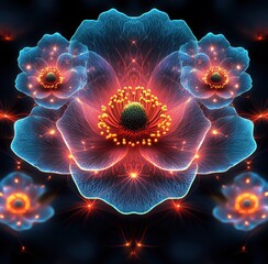 Vibrant Anemone Flowers in Full Bloom