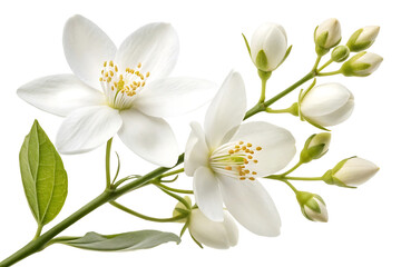 Obraz premium jasmine flower image isolated on white