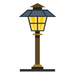  lamp post on vector art illustration