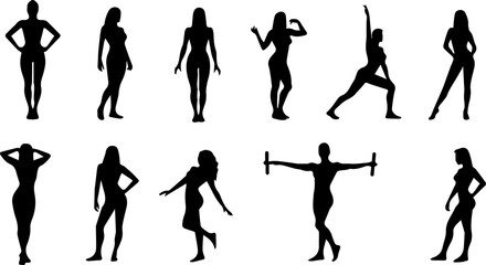 Gym silhouette on white background