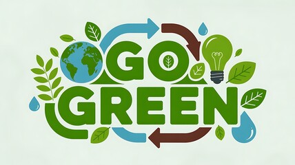 Go Green:  Environmental awareness, sustainability, eco-friendly choices for a healthier planet.