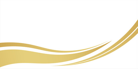 gold wave curve, golden wave corner shape for element, stripes ribbon golden graphic art, striped gold. eps 10