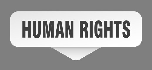 human rights sticker. human rights sign isolated on gray background