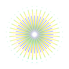 シンプルな花火