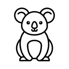 Koala Line Art.