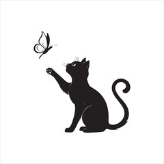 Cat Silhouette Elegance