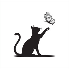 Whiskered Wonder in Silhouette