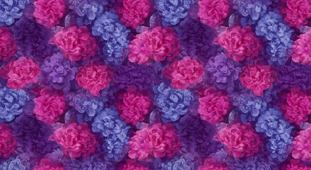 Obraz premium Crimson & Cobalt Bloom AI Generated