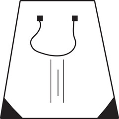 Bag illustration icon, suitable for symbols, images, websites, mobile, flat icons, outline icons