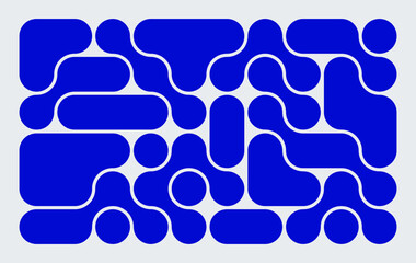 background with black liquid connected circle dots. metaballs pattern on white. abstract geometric shapes collection Point movement flat icon	