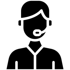 Tech Support Agent Male Icon
