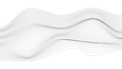 Topographic contour lines forming mountain peak on dark abstract background
