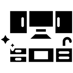 Cleaning Countertops Icon