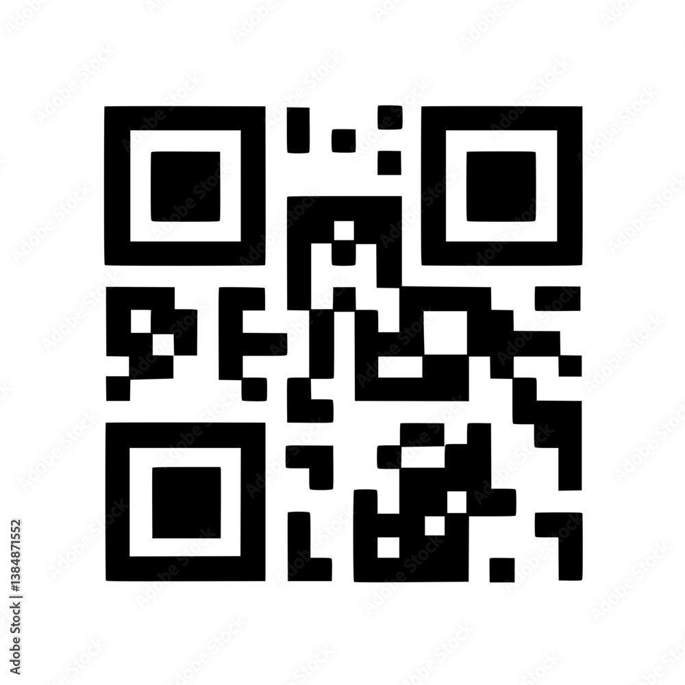 Wall mural qr code qr code