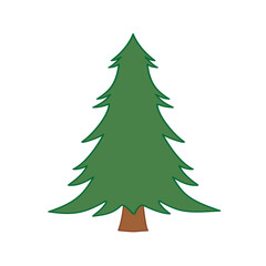 green christmas tree