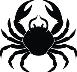 blue crab on white background