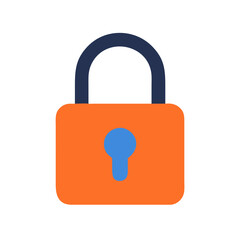  Modern Padlock Icon Illustration