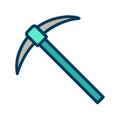  Stylish Pickaxe Icon Graphic Design