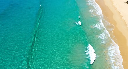 Ocean's Embrace: Azure Pathways AI Generated