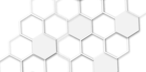 A Contemporary and Technical Illustration Blending Geometric Precision with Scientific Themes, Using Hexagonal Honeycomb Patterns to Convey Innovation, Research, and Connectivity

