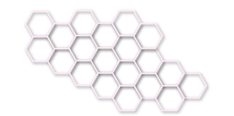 A Contemporary and Technical Illustration Blending Geometric Precision with Scientific Themes, Using Hexagonal Honeycomb Patterns to Convey Innovation, Research, and Connectivity

