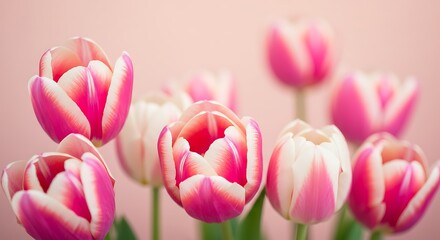 Fototapeta premium Blush & Bloom AI Generated