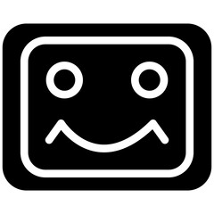 Obraz premium Smiling Face Icon