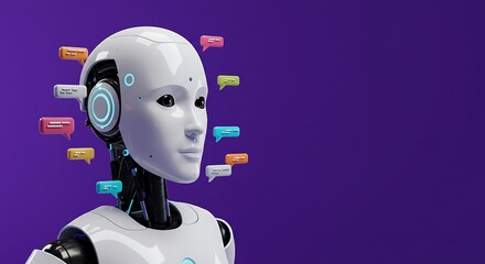 Naklejka premium Digital Mind's Chorus AI Generated