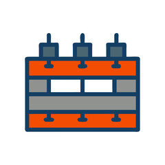  Retaining Block Icon for Construction Projects