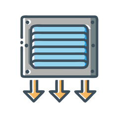  Return Air Vent Icon for HVAC Systems