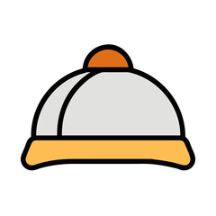 Fototapeta premium Ridge Cap Icon for Roofing Solutions