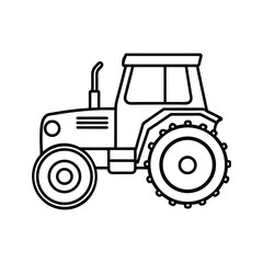 Obraz premium tractor isolated on white
