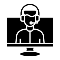 Online Call Center Icon