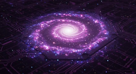 Cosmic Circuitry AI Generated