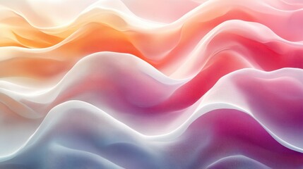 Fototapeta premium Soft Colorful Waves with a Dreamy Flowing Texture and Light Play
