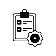 Clipboard icon isolated on a white background. Vector illustration.