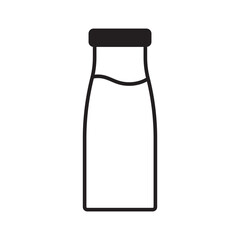Bottle icon. Milk bottle icon. Milk jar icon.