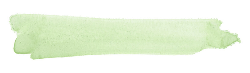 green brush isolated on transparent background