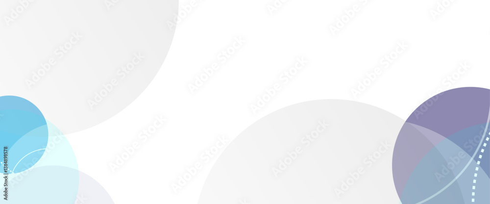 Aufkleber Vector geometric abstract background with colorful circle.