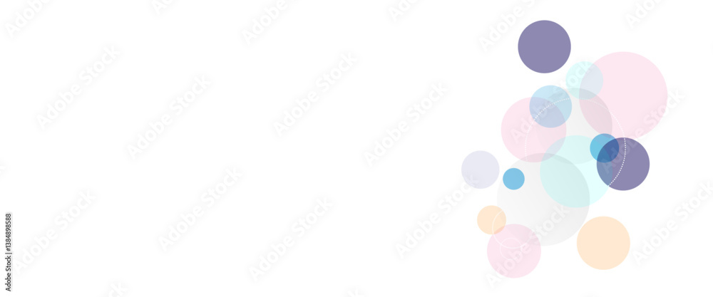 Poster Abstract colorful curve circle background for presentation and web banner template.